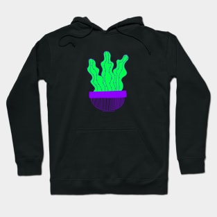 Green Cactus Plant Hoodie